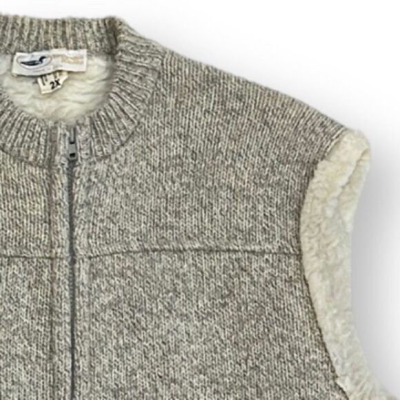 Winona Knits Sherpa Lined Knit Vest Size 2X - Picture 7 of 8